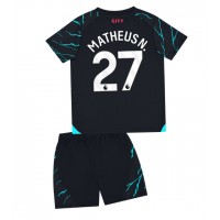 Otroški Nogometni dresi Manchester City Matheus Nunes #27 Tretji 2023-24 Kratek Rokav (+ Kratke hlače)